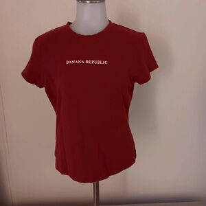 Maroon banana republic T-shirt